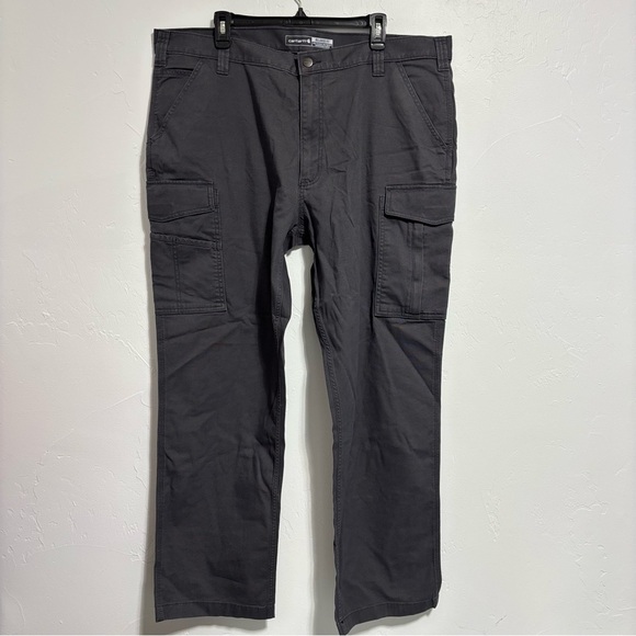 Carhartt Rugged Flex Relaxed Fit Canvas Cargo Work Pant Men's 42X32 - Picture 1 of 15